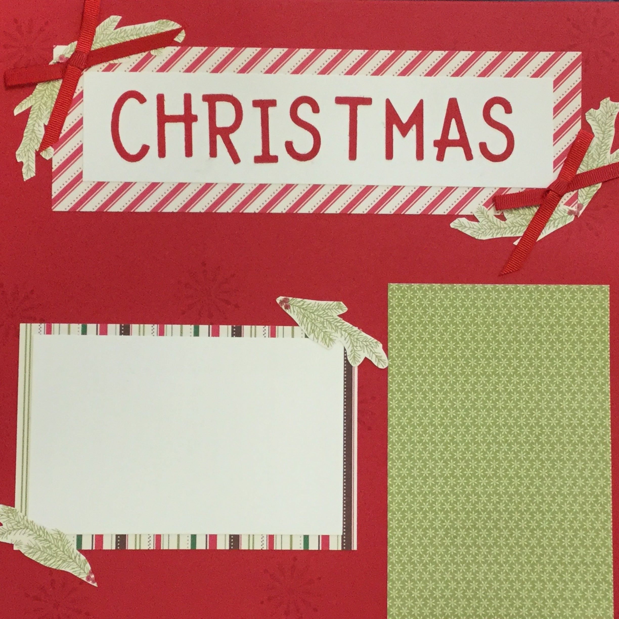 885F9D6A-19C0-4BFF-A479-C6A20EDFCA27.jpg Premade Page RED CHRISTMAS (2) 12X12 Scrapbook @Scrapbooksrus - Image 1