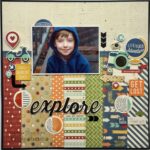 Simple Stories Travel Notes OFF THE GRID 12x12 Scrapbook Paper - Image 4