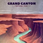 GRAND CANYON ZIG ZAG National Park 12"X12" Scrapbook Paper - Image 2