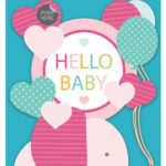 Paper House HELLO BABY GIRL 3D SHIMMERS 1pc