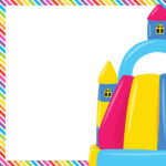 INFLATABLE BOUNCE HOUSE 12"x12" Scrapbook Paper - Image 3