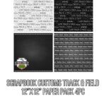 Scrapbook Customs TRACK & FIELD 12”X12” Paper Pack 4pc
