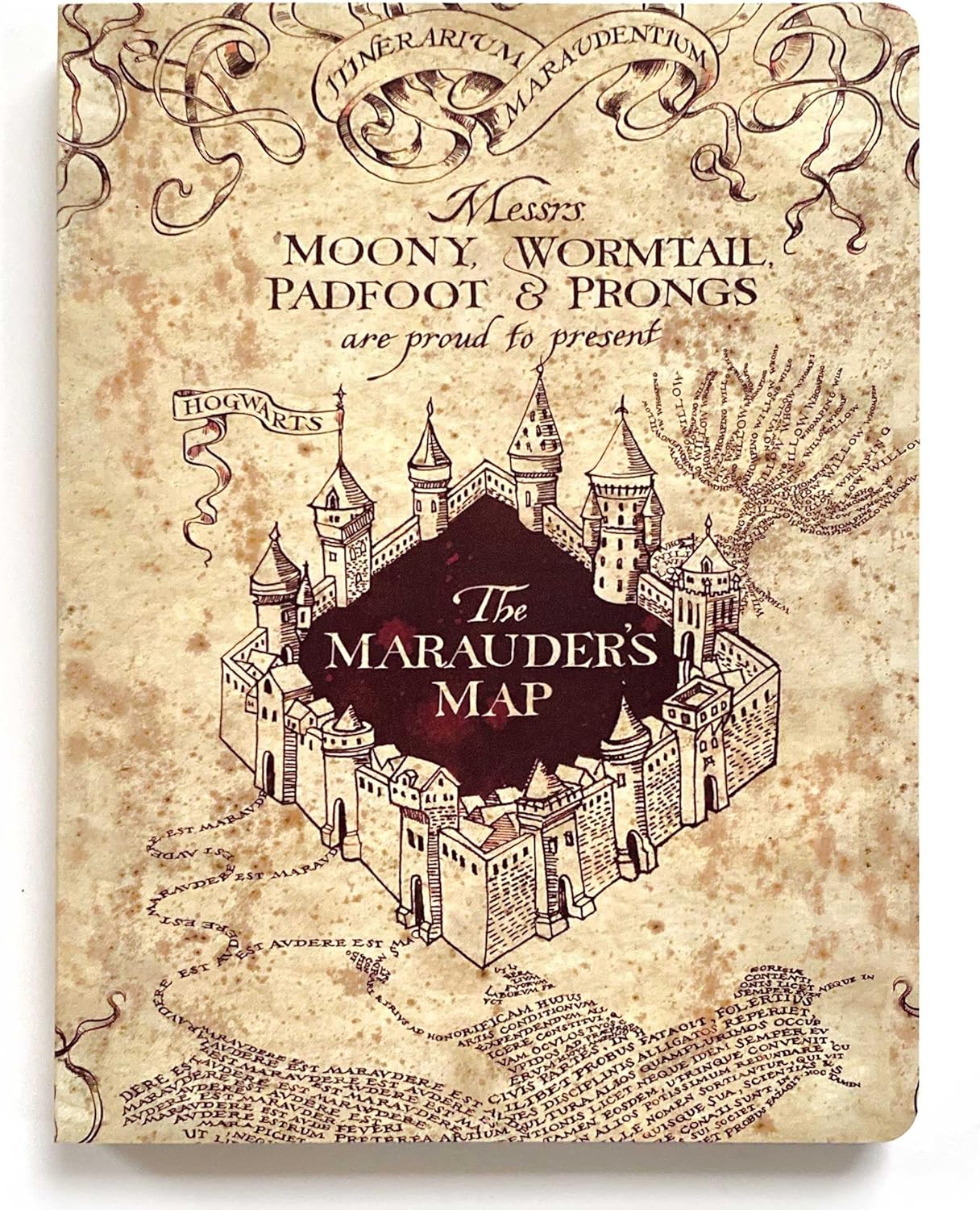 8AC3AA12-22A8-4FBE-B429-000488FACB1F.jpg Paper House THE MARAUDER’S MAP 6”X8” Journal Harry Potter - Image 1
