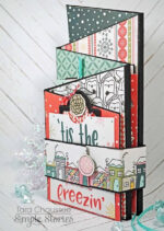 Simple Stories Freezin’ Season 4x6 HORIZONTAL ELEMENTS 12x12 Scrapbook Paper - Image 2
