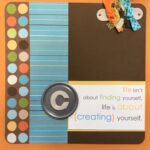 Premade Page FINDING & CREATING (1) 12"x12" Scrapbook
