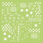 Kaisercraft Designer Template TRIBAL COLLAGE  6"X6" Stencil