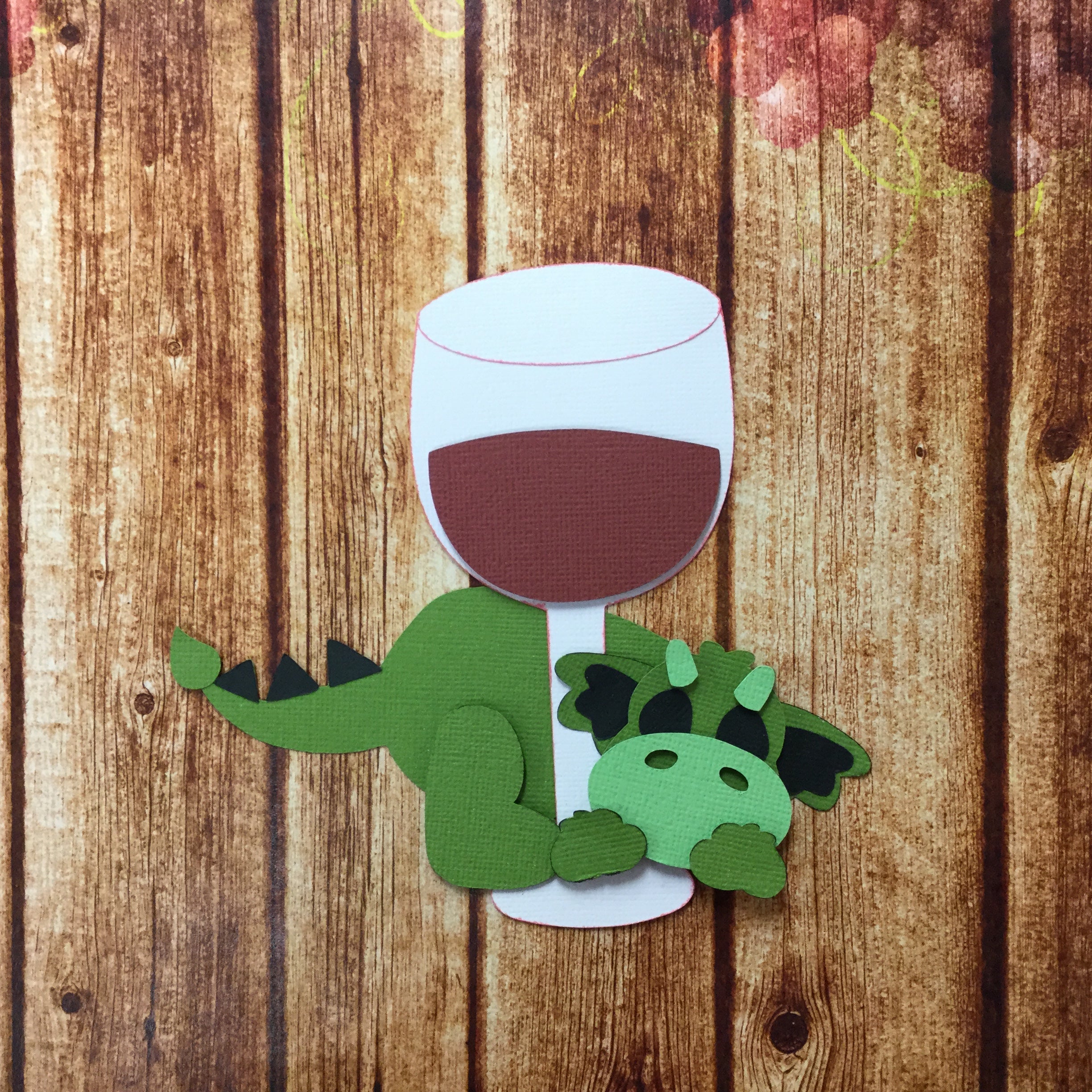 8B51299D-C2DB-4199-A167-E2DDADDA73AA.jpg WINE & DRAGON 3D Die Cut Embellishments - Image 1
