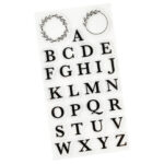 Hampton Art ALPHABET LETTERS 3 Clear Stamps 28pc - Image 2