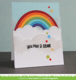 Lawn Cuts PUFFY CLOUD BORDERS Custom Craft Dies 3pc - Image 2