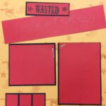 Premade Pages $5.00 ADVENTURES WANTED (2) 12"X12" Scrapbook Pages