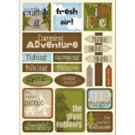 Scrapbook Customs GREAT OUTDOORS Stickers 19pc