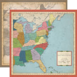Carta Bella CARTOGRAPHY No. 1 Collection 12"x12" Paper - Image 2