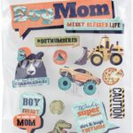 Paper House BOY MOM 3D Stickers 17pc
