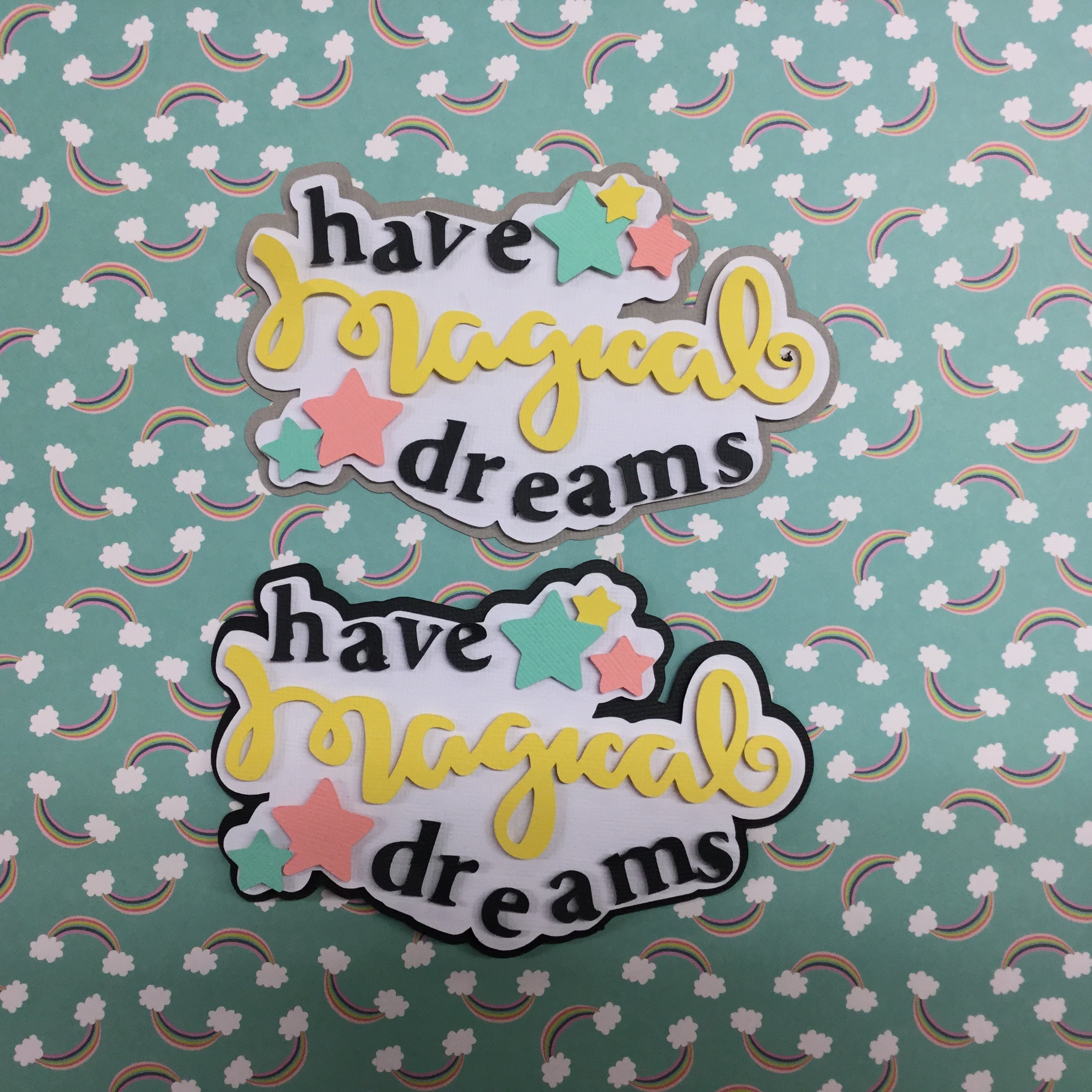 8E04CEB8-08C2-46D2-B07A-EC5CCB2A9781.jpg HAVE MAGICAL DREAMS Custom Scrapbook Die Cut Embellishments - Image 1