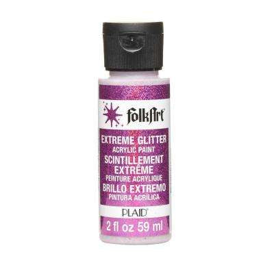 8E2C44B2-F164-43C3-AD91-82D482A34629.jpg Plaid FolkArt Extreme Glitter FUCHSIA Acrylic Paint 2oz - Image 1