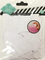 Pink Paislee Heidi Swapp BUTTERFLY Ephemera 90pc