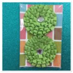 3” Handmade Pleated Flowers w/ Rhinestone - Image 2