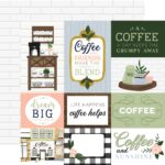 Echo Park COFFEE AND FRIENDS 12”x12” Scrapbook Paper - Image 4