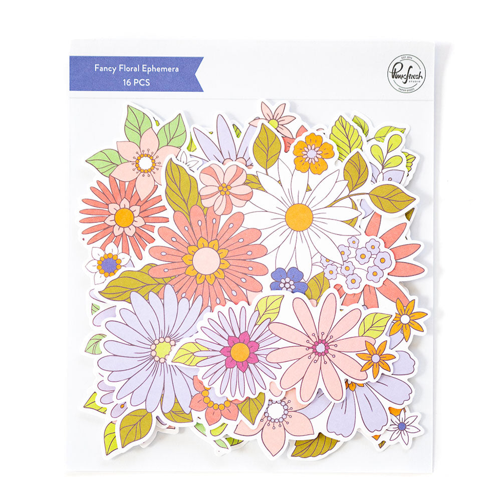 902F71A1-1258-4243-87D0-65DFFFA21ECF.jpg Pinkfresh Studio FANCY FLORAL EPHEMERA 16pc - Image 1
