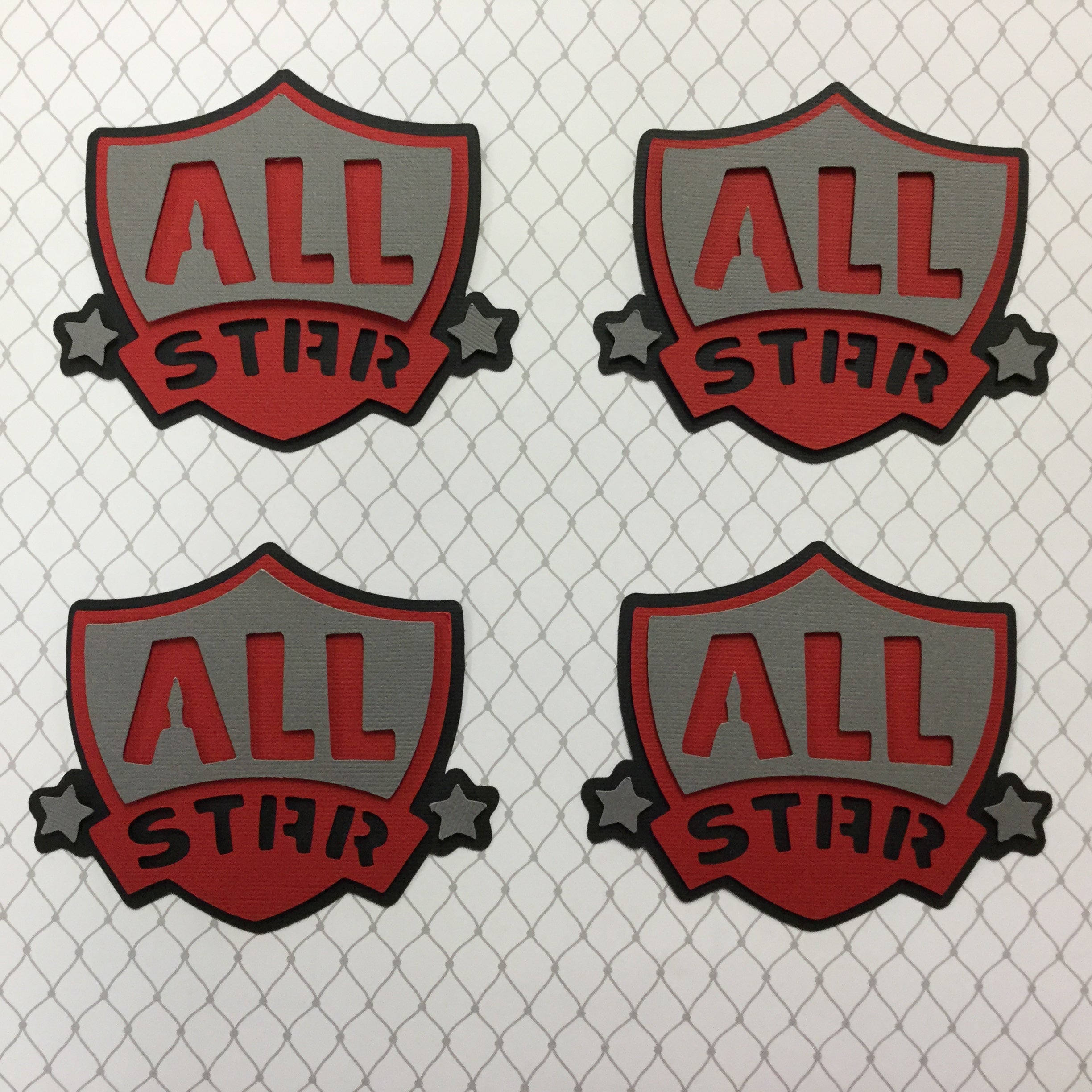 90AC8F47-A1BD-4358-AEE4-007F81501C9E.jpg ALL STAR Sports 3D Scrapbook Die Cut Embellishment - Image 1
