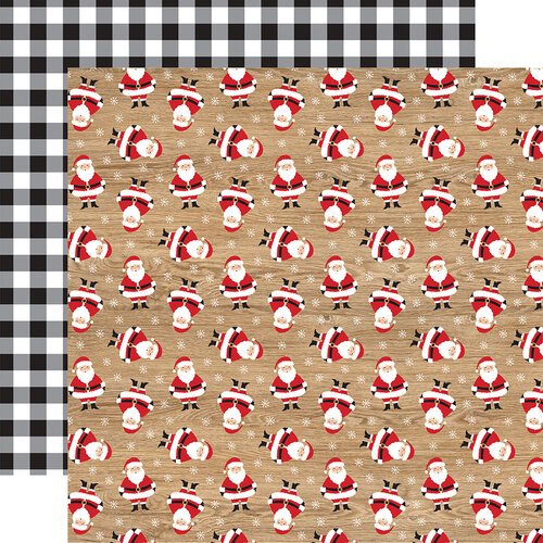 910AC24F-F8B9-468E-B873-4FA8B511EFD6.jpg Echo Park Jingle All The Way KRIS KRINGLE 12”x12” Scrapbook Paper - Image 1