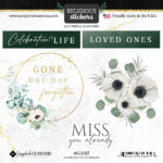 CELEBRATION OF LIFE KIT Papers and Stickers 3pc - Image 3