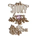 Prima OUR STORY Decorative Chipboard 3pcs