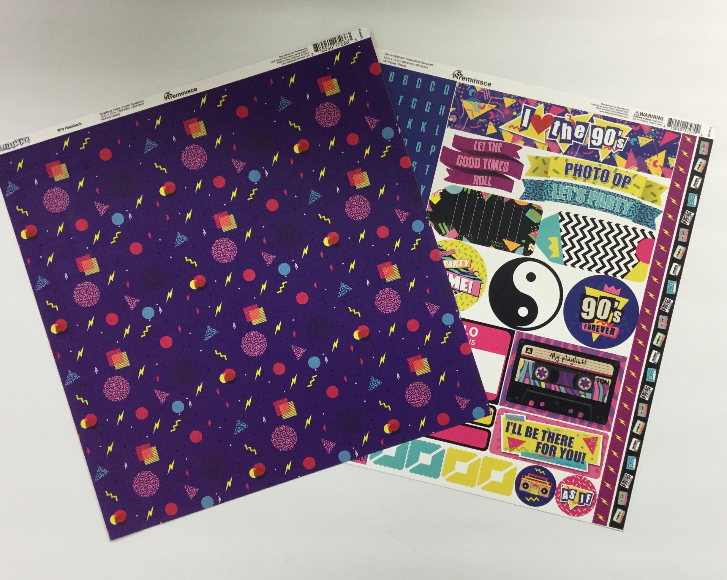 91E75C18-0F44-48C0-A31D-4BEAEBDF349C.jpg Reminisce 90’s FLASHBACK Paper Pack 2pc - Image 1