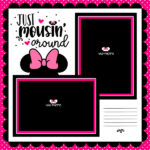 MOUSIN’ AROUND GIRL LAYOUT 12"X12" Scrapbook Paper Kit 4pc - Image 3