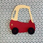 Toy Car COZY COUPE Custom Scrapbook Die Cut Embellishment - Image 3