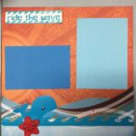 Premade Page RIDE THE WAVE (2) 12X12 Scrapbook @Scrapbooksrus