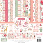 Echo Park WELCOME BABY GIRL 12"X12" Collection Kit