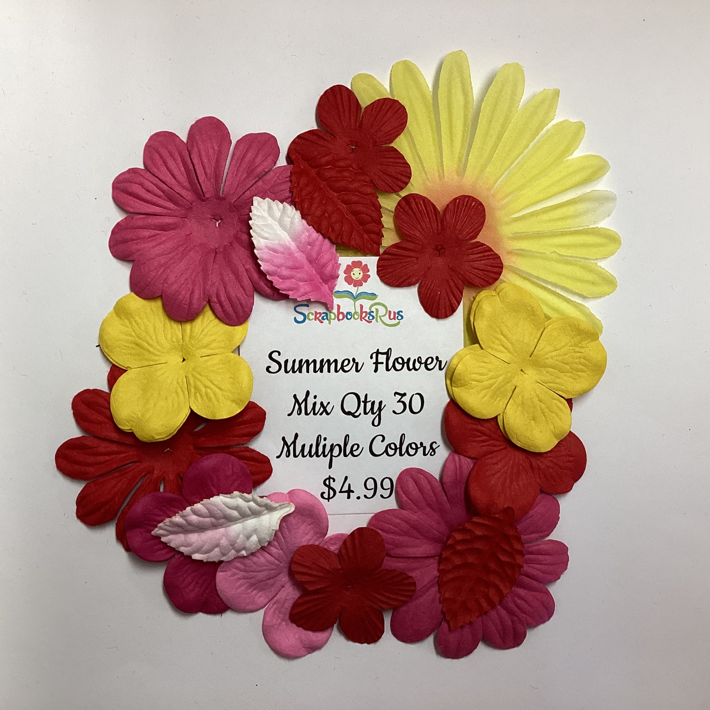 94AD8F12-A70A-458A-8C6D-E0A6F380B9B0.jpg Scrapbooksrus Summer Flower 30pc Multiple Colors - Image 1