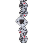 Playing CARDS & DICE Border Trim Stick-On 1pc