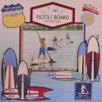 PADDLE BOARD ADVENTURE Outdoor Water Fun Stickers 8pc - Image 2