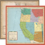 Carta Bella CARTOGRAPHY No. 1 Collection 12"x12" Paper