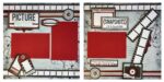 Storytellers Page Kit PICTURE PERFECT (2) 12X12 Scrapbook Layouts - Image 4