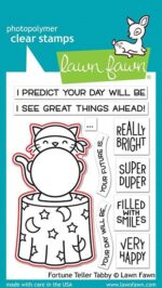 Lawn Cuts FORTUNE TELLER TABBY Custom Craft Dies 2pc. - Image 2