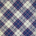 INITIAL PLAID PURPLE & BLUE 12X12 Scrapbook Paper