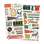 Simple Stories RUSTIC LEGEND Foam Stickers 62pc - Image 3