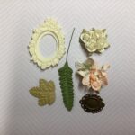 Scrapbooksrus VICTORIAN EPHEMERA Oval Cameo Frame & Flowers 6pc - Image 16