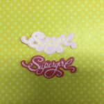 SUPERGIRL Word Superhero Custom Scrapbook Die Cuts