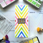 Pinkfresh Studio INVERTED DIAMOND Slim Crafting Stencil 1pc - Image 4