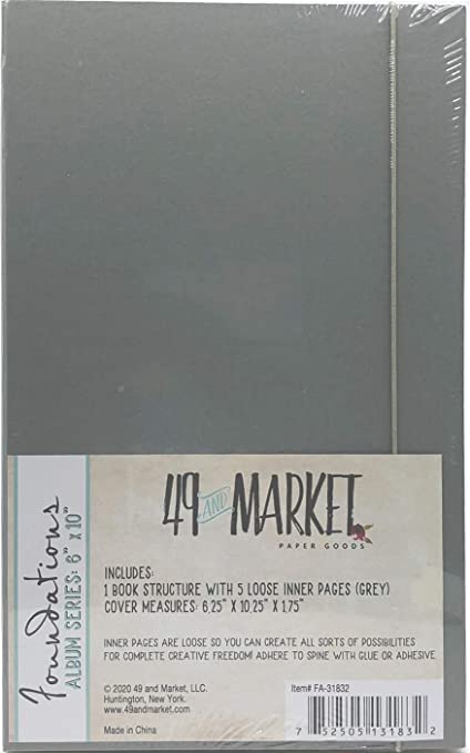 982394AC-F70C-4C3D-887B-14625F64AAD5.jpg 49 and Market Foundations ALBUM SERIES 6"X10” GREY - Image 1