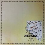 NEVADA POSTAGE MAP 12"X12" Scrapbook Travel Paper - Image 9