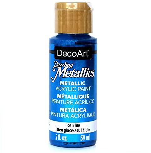 9843B73D-0EA2-4E51-B101-B626F090455B.jpg DecoArt Extreme Sheen ICE BLUE Metallic Acrylic Paint 2oz - Image 1