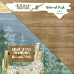 Scrapbooksrus GREAT SMOKY MOUNTAINS KIT 12"x12" Scrapbook Paper Stickers 5pc - Image 2