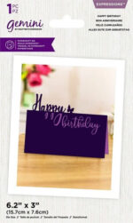 Gemini Expressions HAPPY BIRTHDAY Metal Die Set 1pc - Image 2