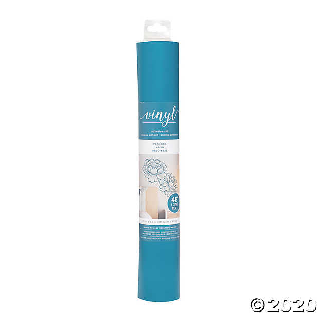 98E8629D-4330-47D1-8302-332C7E204A6E.jpg American Crafts PEACOCK Vinyl Adhesive Roll 12”x 48” - Image 1