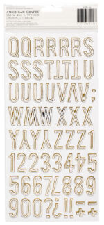 Thickers Crate Paper Maggie Holmes CAROUSEL Foil Letter Stickers - Image 2